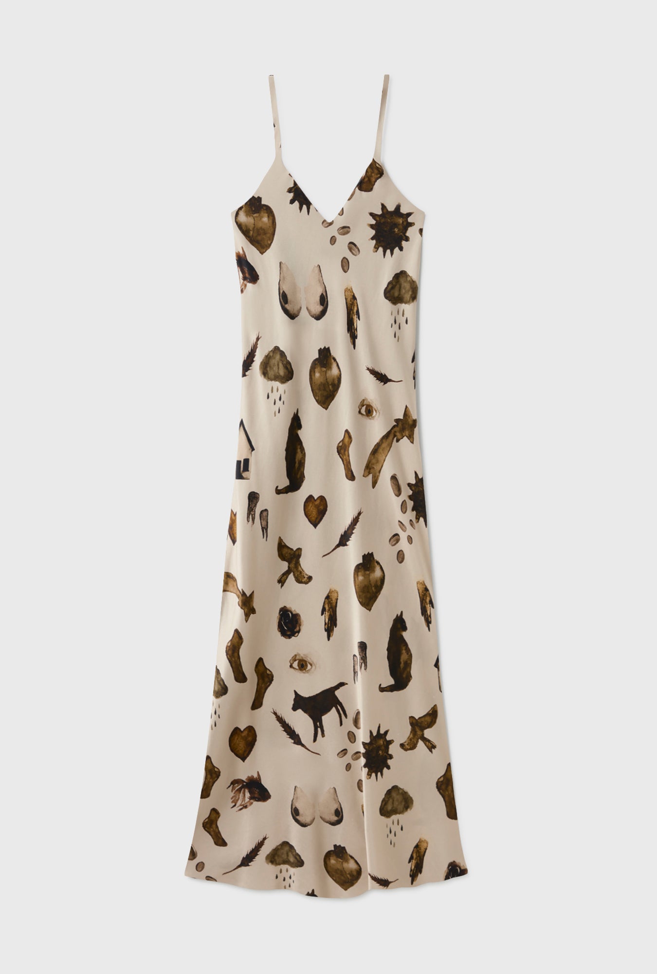 90S SLIP DRESS MIRACLES HAZELNUT